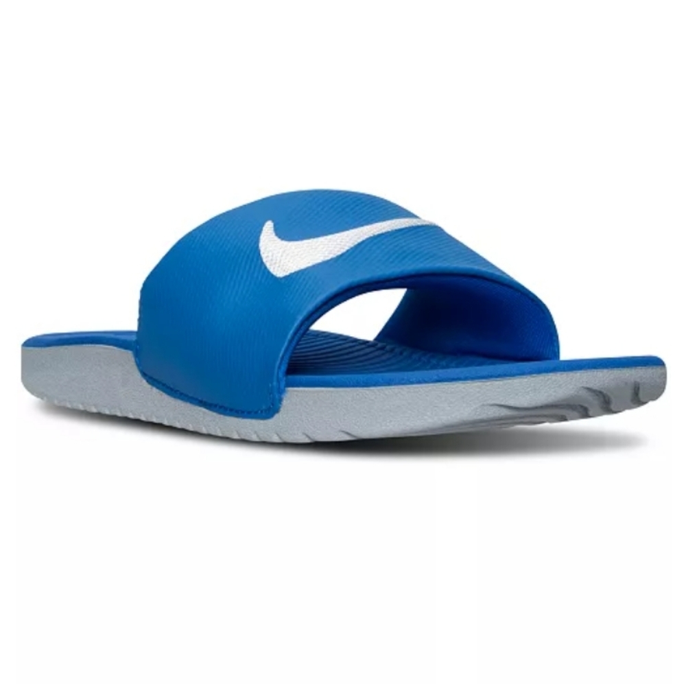 NIB KID'S BLUE NIKE KAWA SLIDES SANDALS